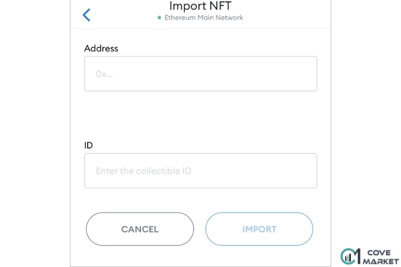 Copy the NFT address and ID